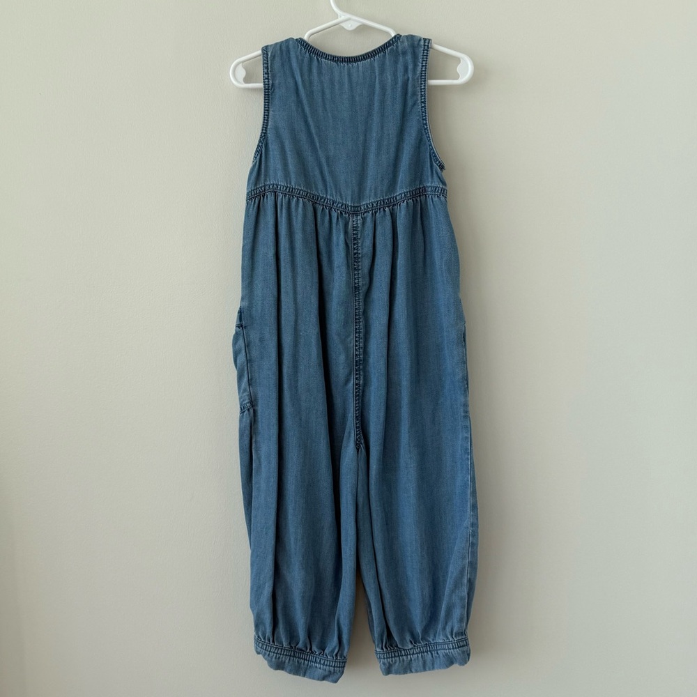 Mayoral Blue Denim Sleeveless Romper - Picture 7 of 9